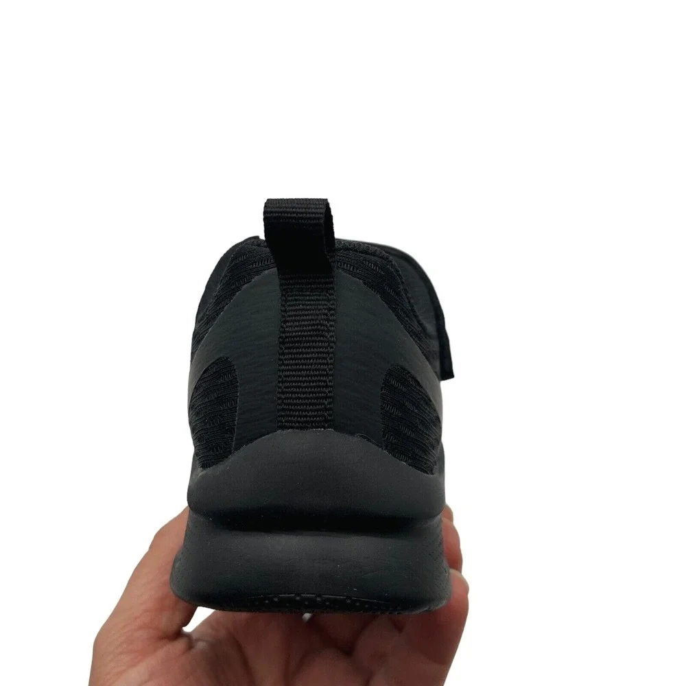 Skechers MicroSpec Max Youth‎ Boys Slip-on Sneaker Size 1 Solid Black Shoes